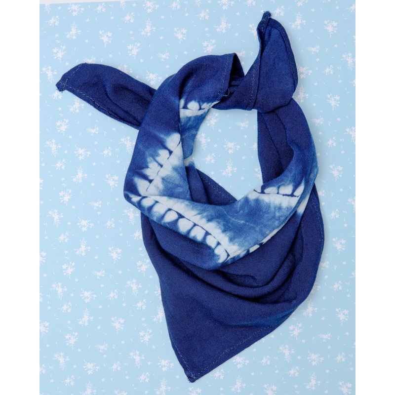 Alma De Ail Dog Bandana in Blue Tie-Dye (FINAL SALE)