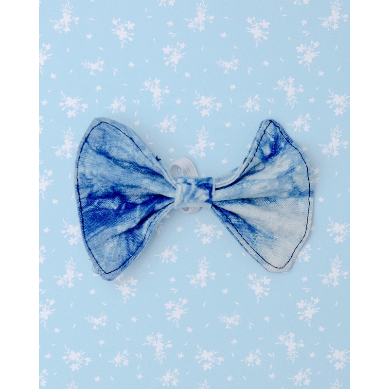 Alma De Ail Dog Bowtie in Blue Tie-Dye (FINAL SALE)