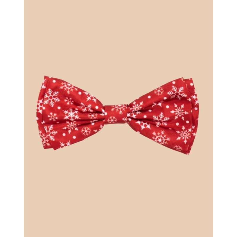 Dignified Dog Bow Tie in Let it Snowflake