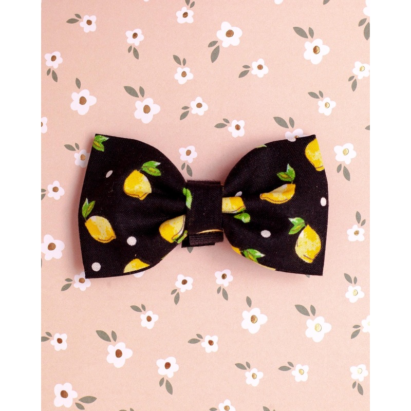 Dog Bow Tie w/ Lemons (Made in the USA) (FINAL SALE)