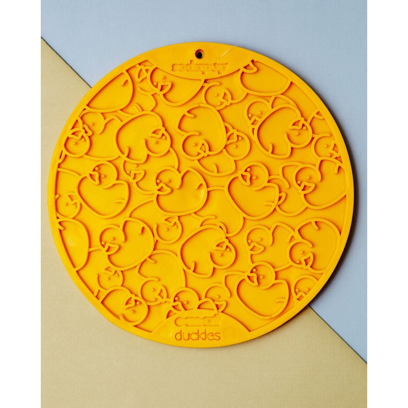 Duckies Dog Lick Mat With Suction Cups (Made in the USA)