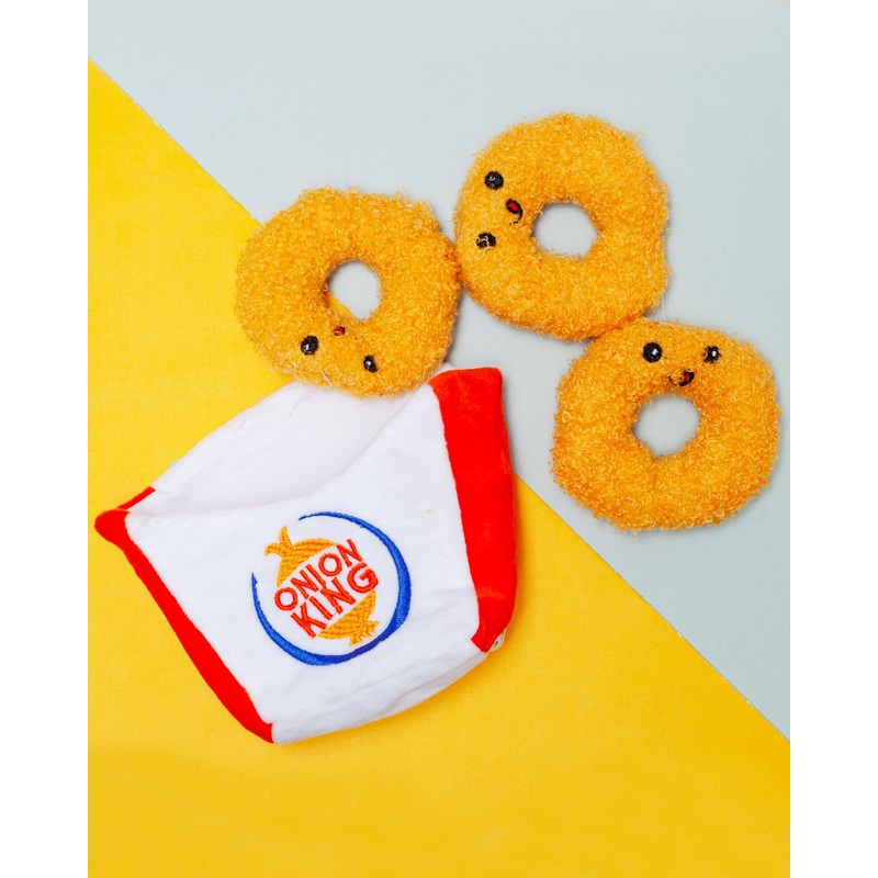 Onion King Interactive Crinkle Dog Toy