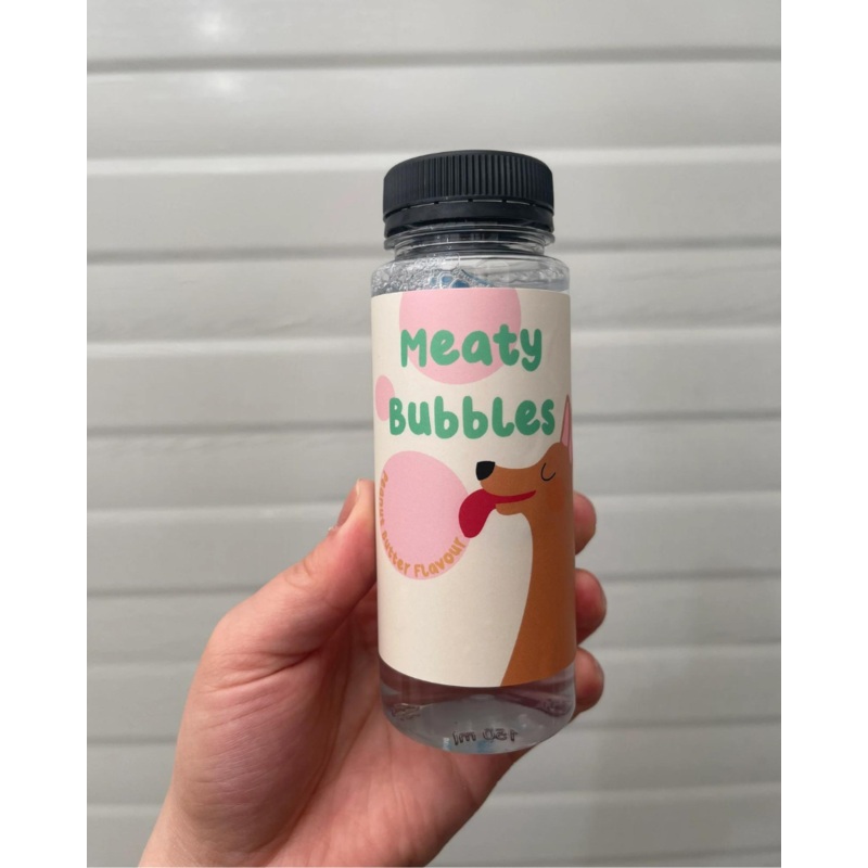 Peanut Butter Flavored Dog Bubbles (Vegan Friendly & Gluten Free)