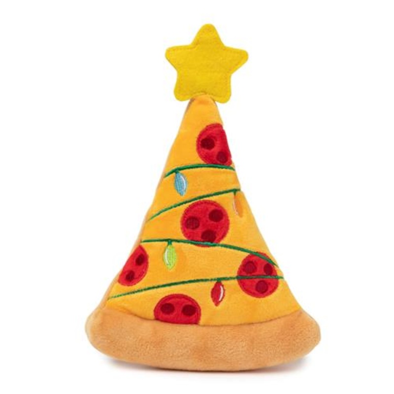 Pizzamas Tree Squeaky Plush Dog Toy