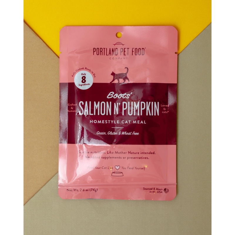 Boots’ Salmon N’ Pumpkin Cat Meal Pouch
