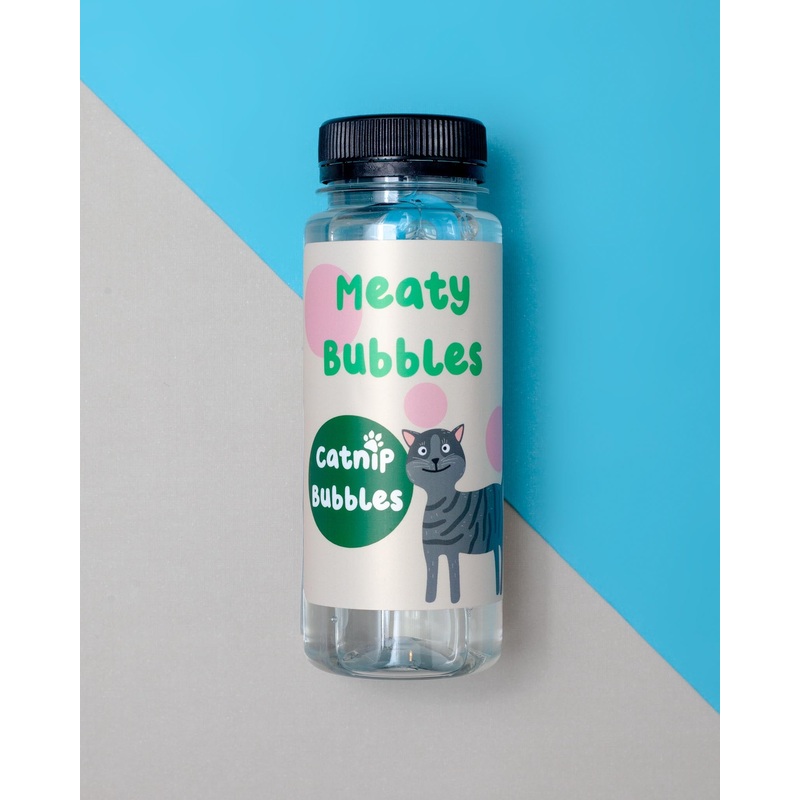 Catnip Flavored Cat Bubbles (Vegan Friendly, Gluten Free & Halal Safe)