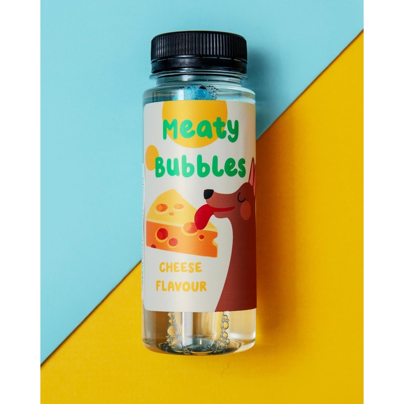Cheese Flavored Dog Bubbles (Vegan, Gluten Free and Halal Safe!)