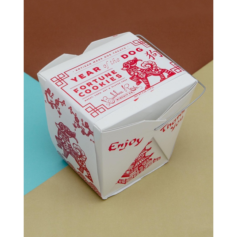 Fortune Cookie Box Dog Treat
