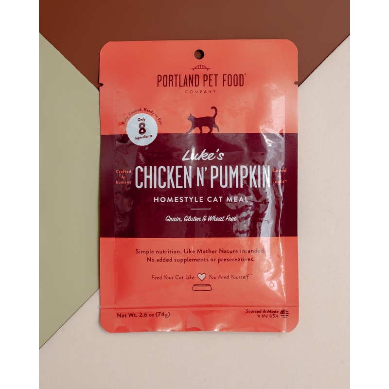 Luke’s Chicken N’ Pumpkin Cat Meal Pouch