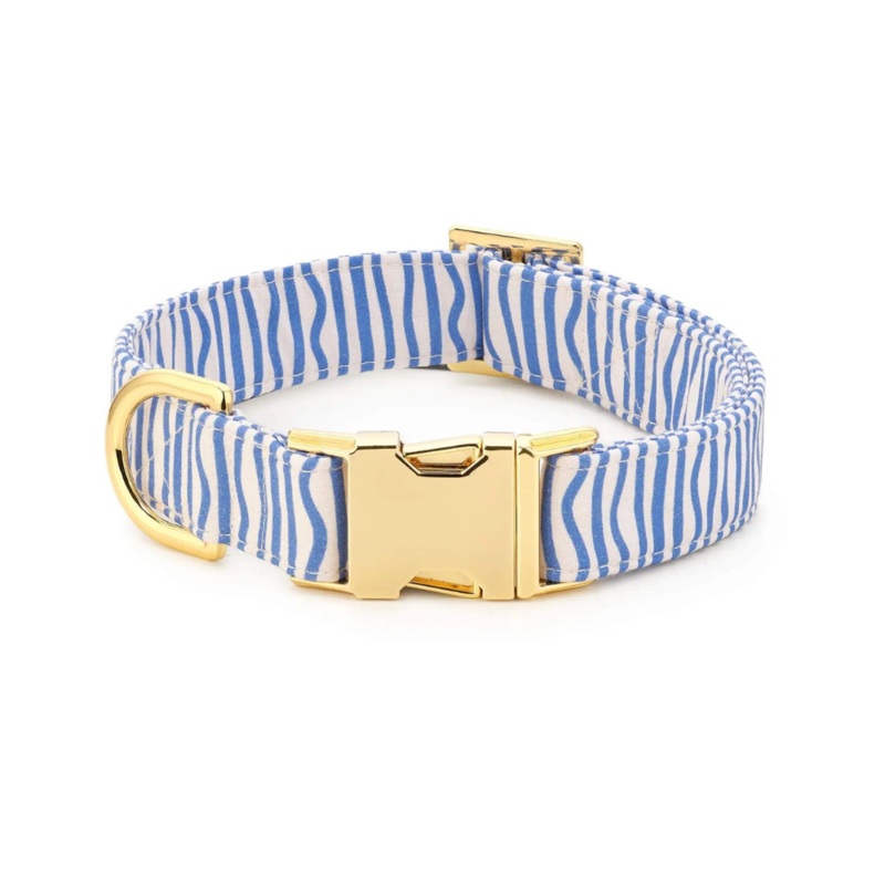 Blue Waves Dog Collar (Made in the USA) (FINAL SALE)