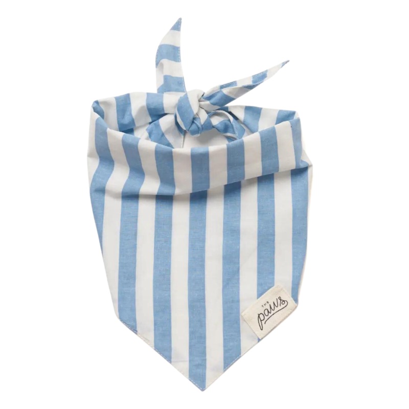 Cabana Blue Stripe Dog Bandana (CLEARANCE)