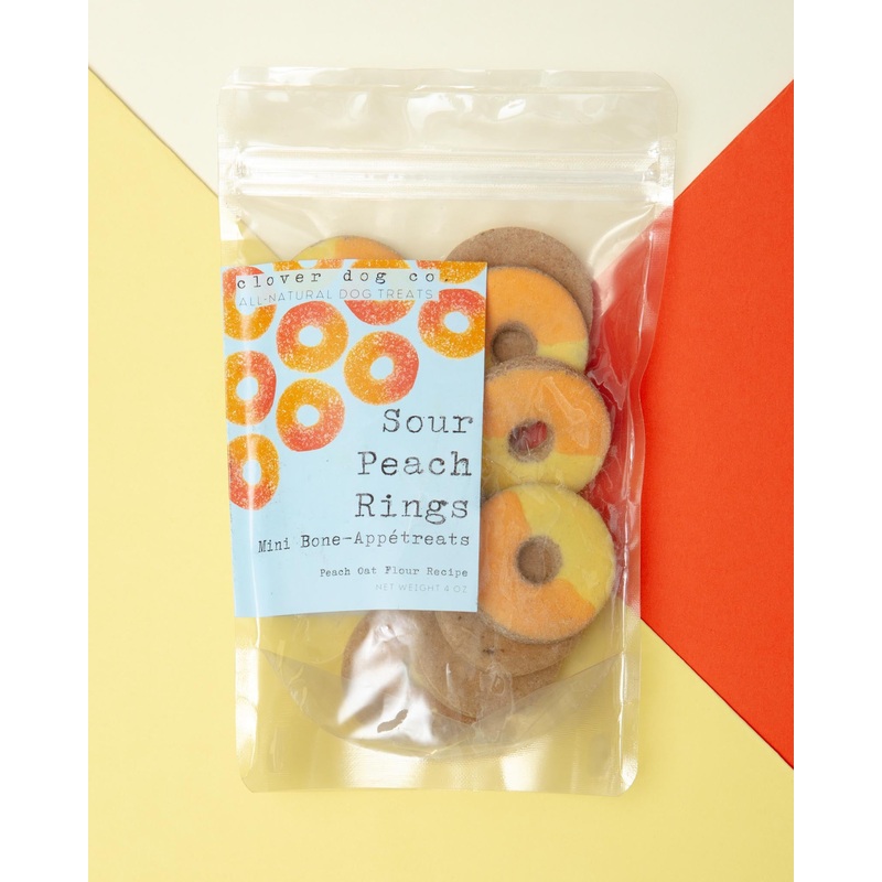 Gummy Peach Ring Dog Biscuits (FINAL SALE)