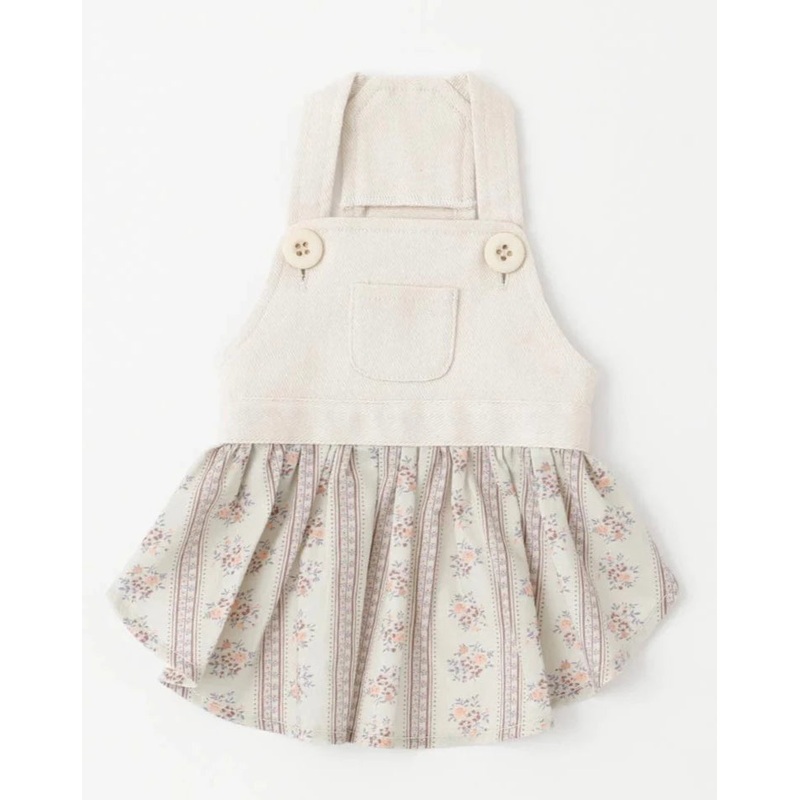 Japanese Denim Flower Dog Dress