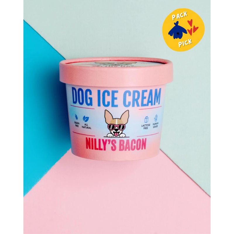 Nilly’s Bacon Human Grade Dog Ice Cream Mix (Lactose-Free)