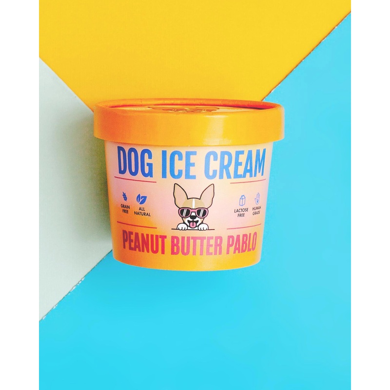 Peanut Butter Pablo Human Grade Dog Ice Cream Mix (Lactose-Free)