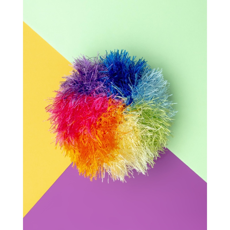 Rainbow Ball Handmade Squeaky Dog Toy (FINAL SALE)