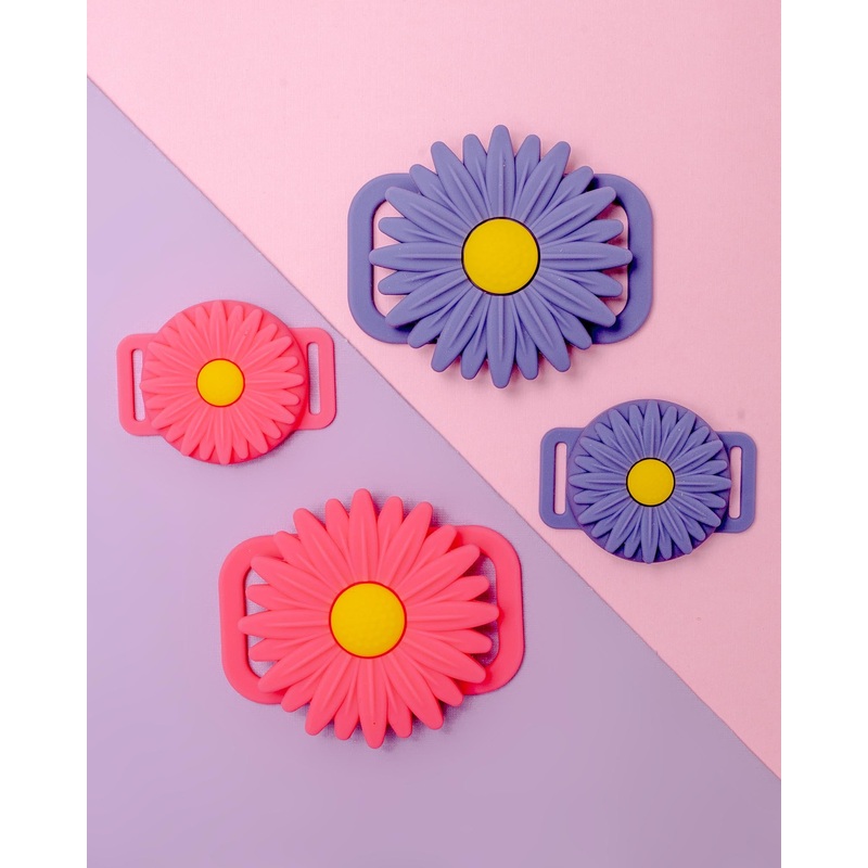 Silicone Flower AirTag Holder for Dog Collar