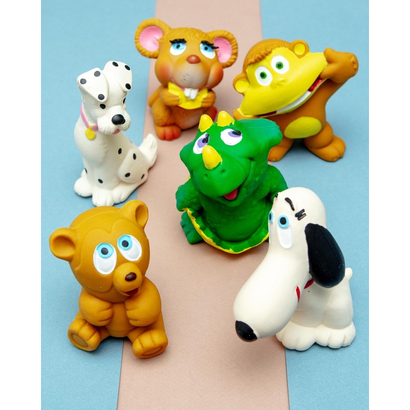 Silly Latex Dog Toys (6-Pack)