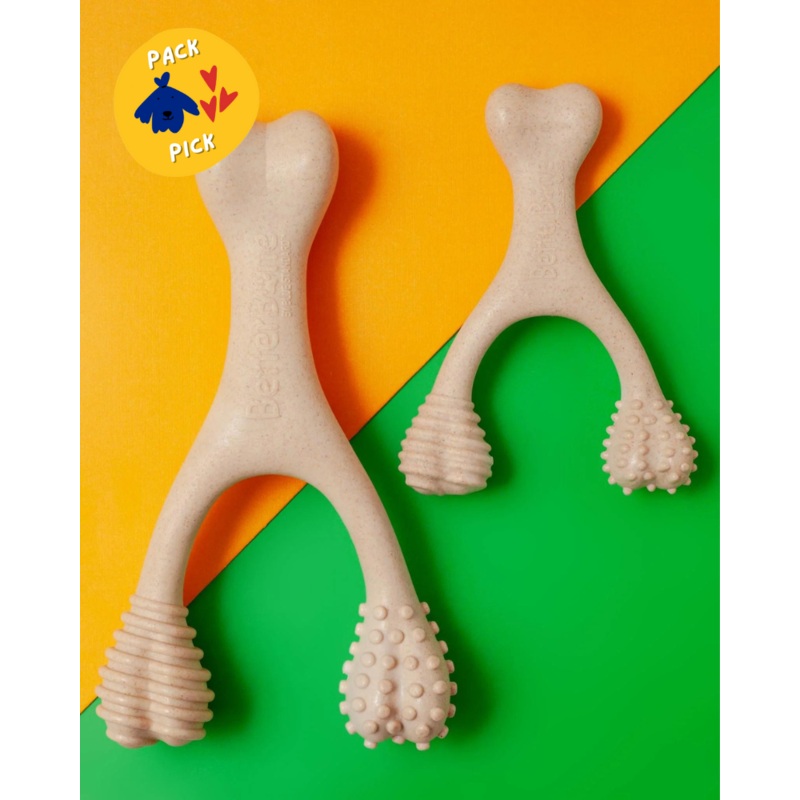 TOUGH All Natural Eco-Friendly Dog Chew Toy (Beef Flavor – Hard)