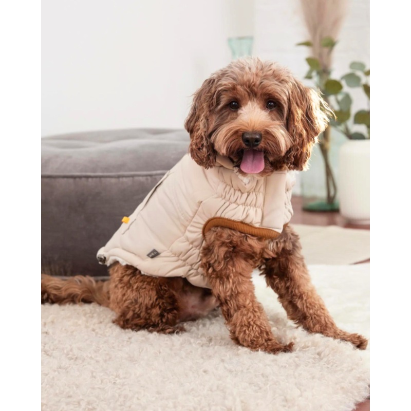 Arctic Dog Parka in Sand|2X-Small|X-Small|Small|Medium|Large|X-Large|2X-Large|3X-Large|4X-Large