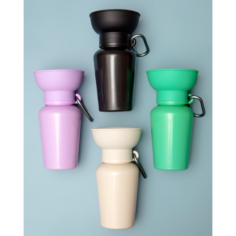 Flip Dog Travel Water Bottle|Oat|Lilac|Black|Green|Mulberry|Sky Blue