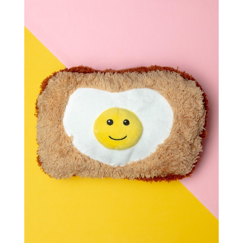 Hearty-Side Up Egg W/ Toast Squeaky Dog Toy (FINAL SALE)