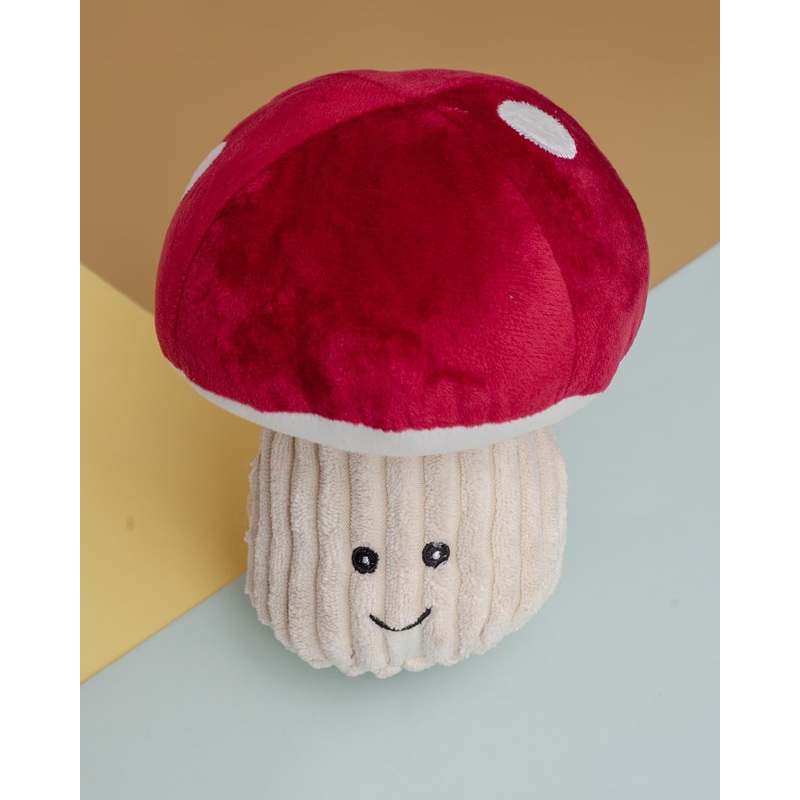 Mushroom Squeaky Plush Dog Toy
