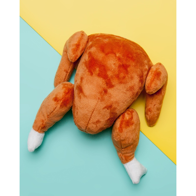 Plush Squeaky Turkey Dog Toy