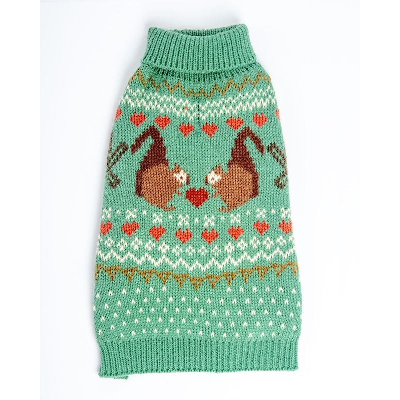 Squirrel Love Dog Sweater (FINAL SALE)