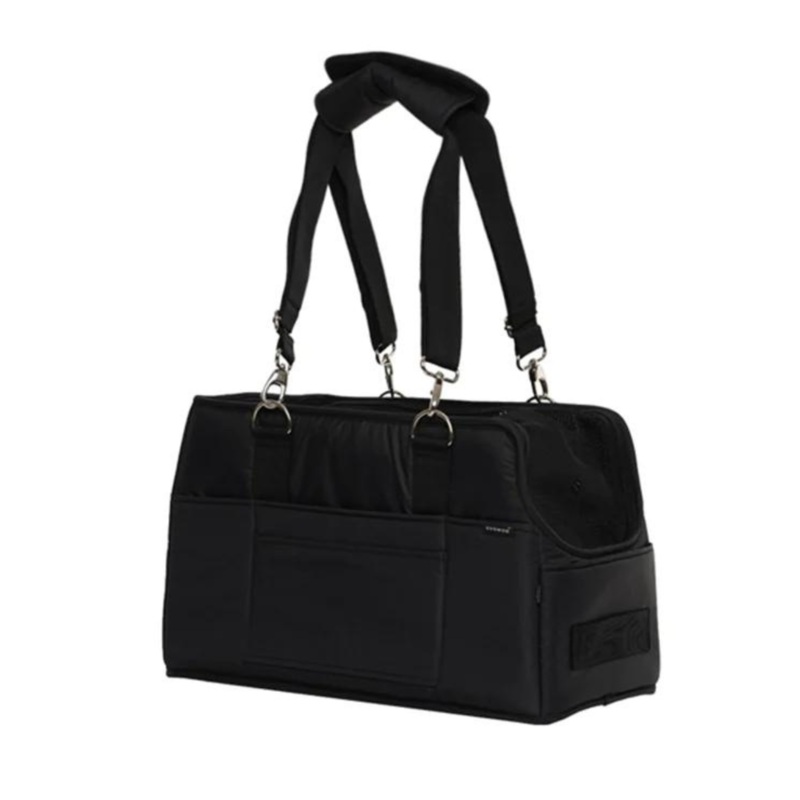 Adjustable Strap Dog Carrier Bag in Black (FINAL SALE)