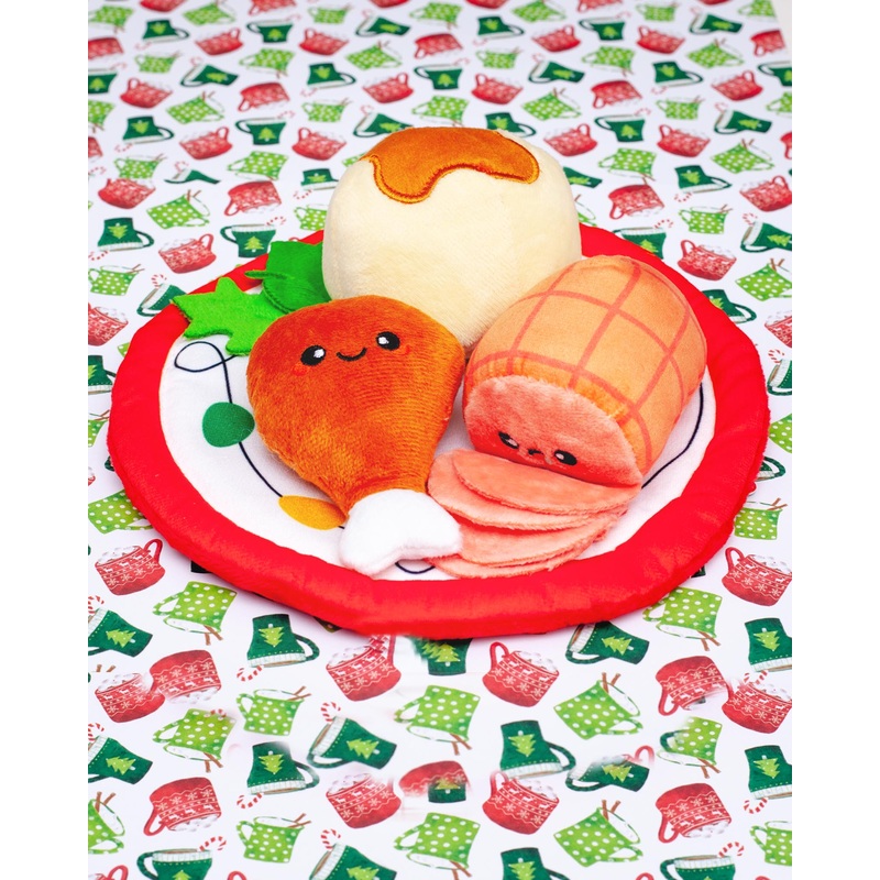 Christmas Dinner Snuffle Dog Toy (FINAL SALE)