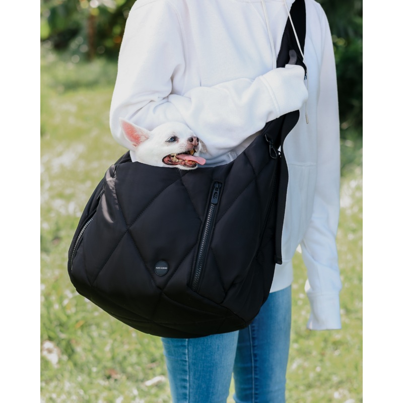 Cloud Crossbody Pet Carrier in Beige or Black