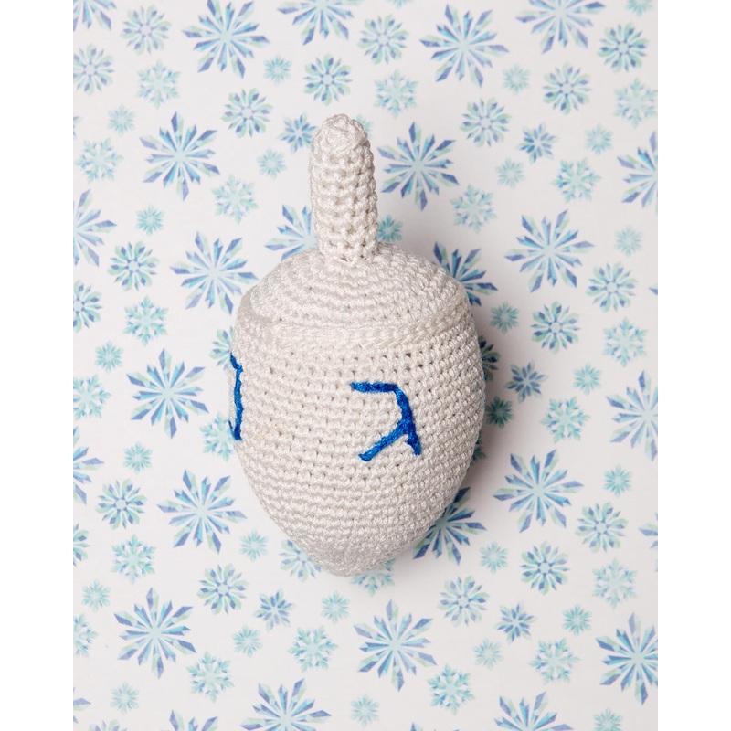 Dreidel Fun Organic Knit Dog Toy
