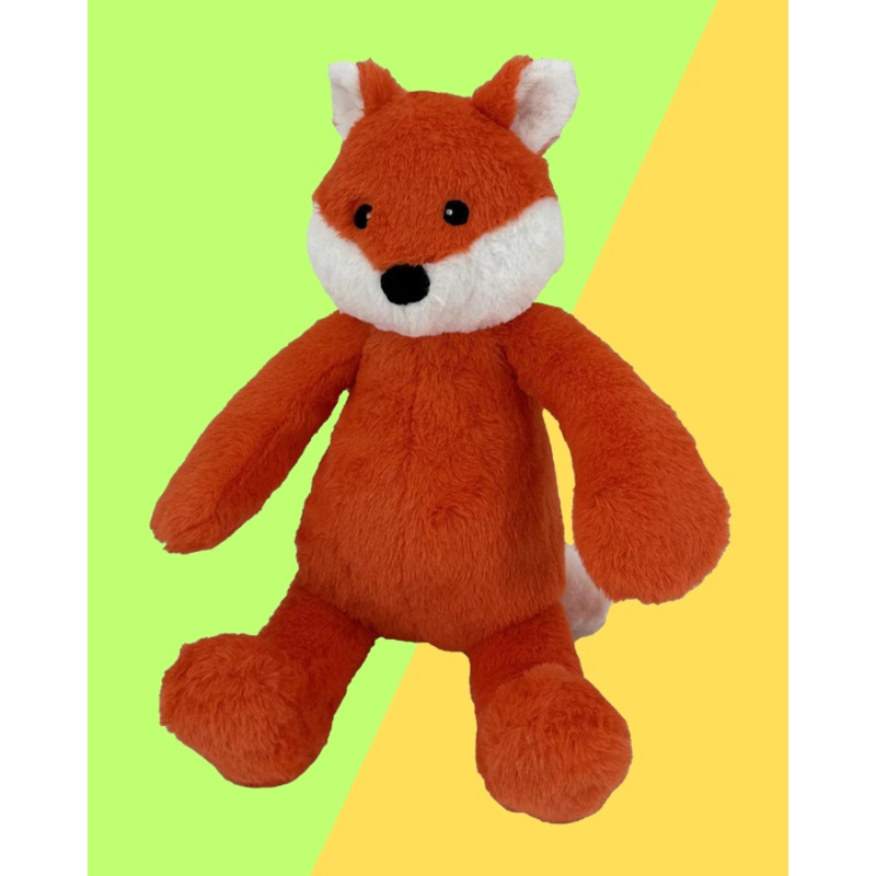 Fox Squeaky Plush Dog Toy