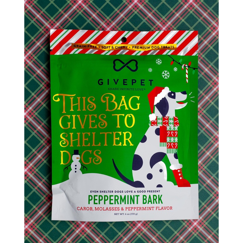 Peppermint Bark Holiday Dog Treats