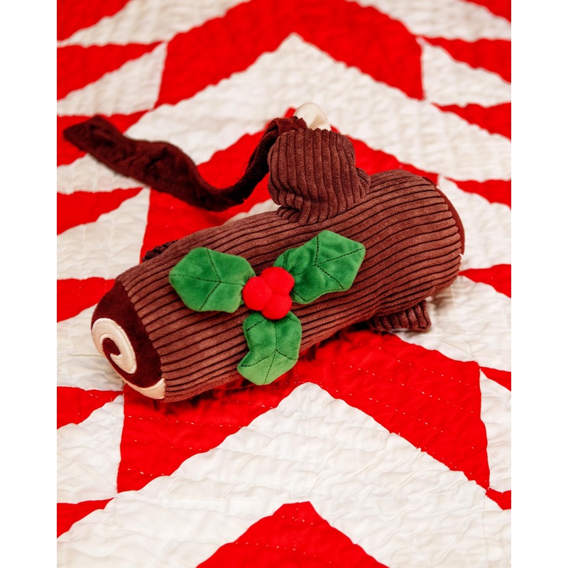 Yule Log Interactive Snuffle Howliday Dog Toy