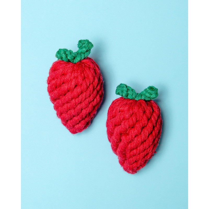 Eco-Friendly Strawberry Rope Dog Toy (FINAL SALE)