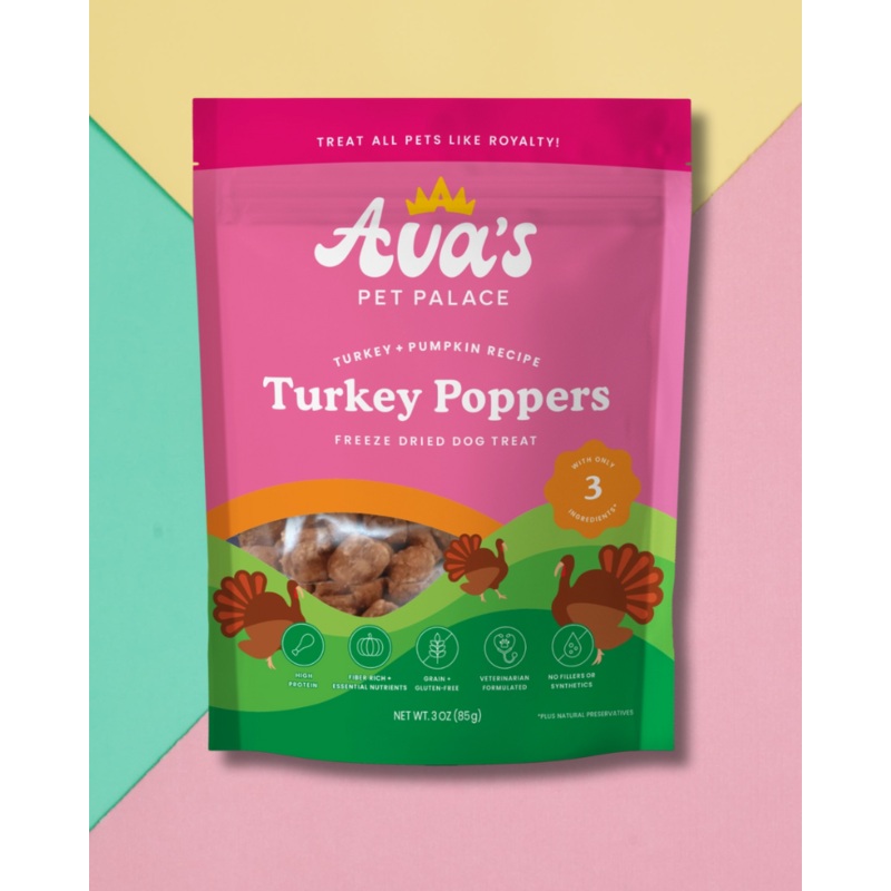 Freeze-Dried Turkey Poppers Dog Treats