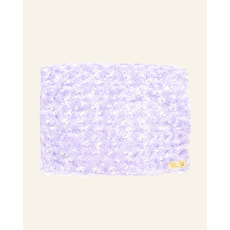 French Lavender Curly Sue Dog Plush Blanket (Made in the USA)