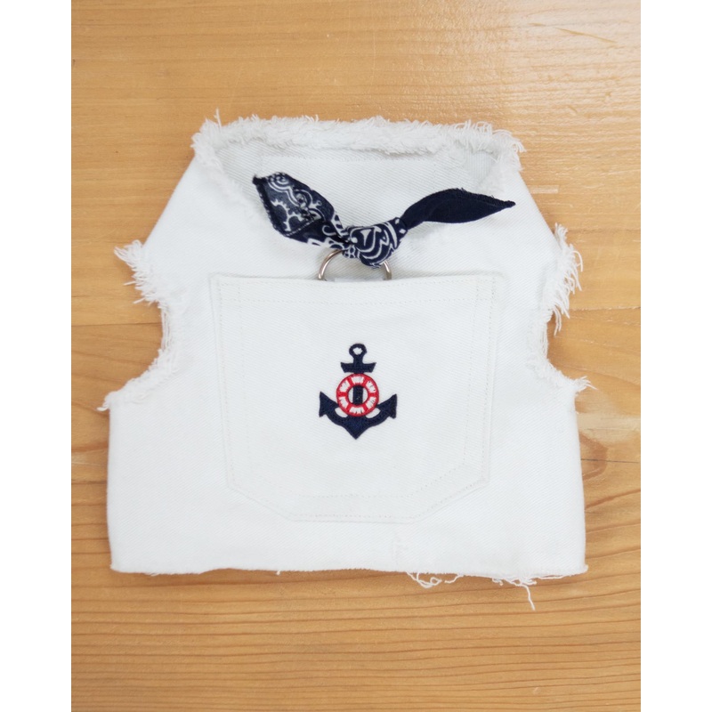 Hamptons Denim Dog Harness (Made in the USA) (Dog & Co. Exclusive)