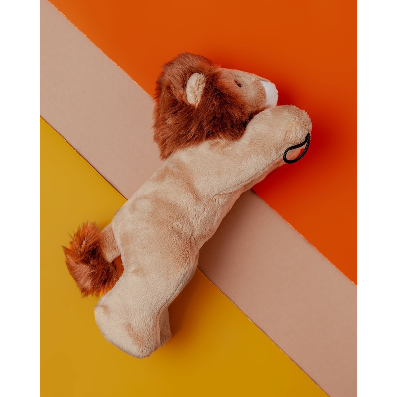Leo the Lion Plush Squeaky Dog Toy