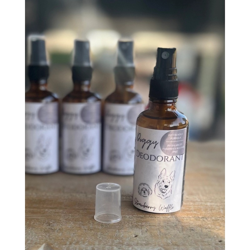 Natural Doggy Deodorant Spray|Strawberry Waffle|Lavender Vanilla