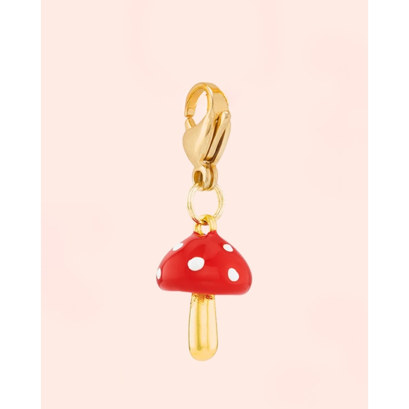Toadstool Dog Collar Charm