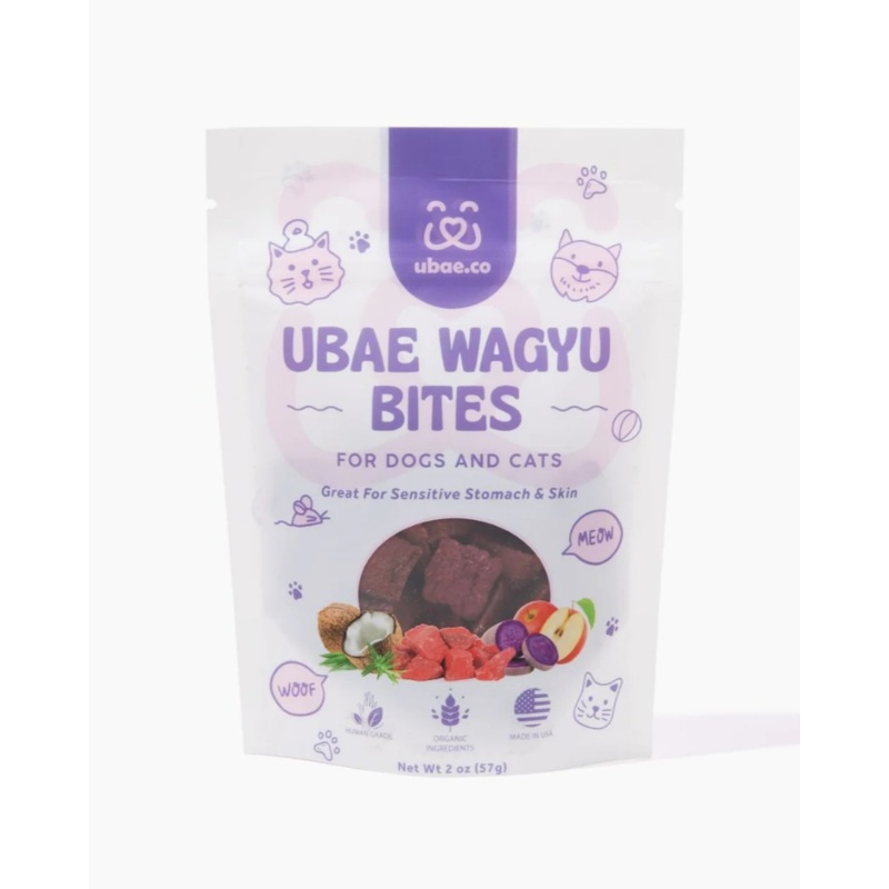 Ube Sweet Potato & Wagyu Beef Bites for Dogs & Cats (Made in the USA)