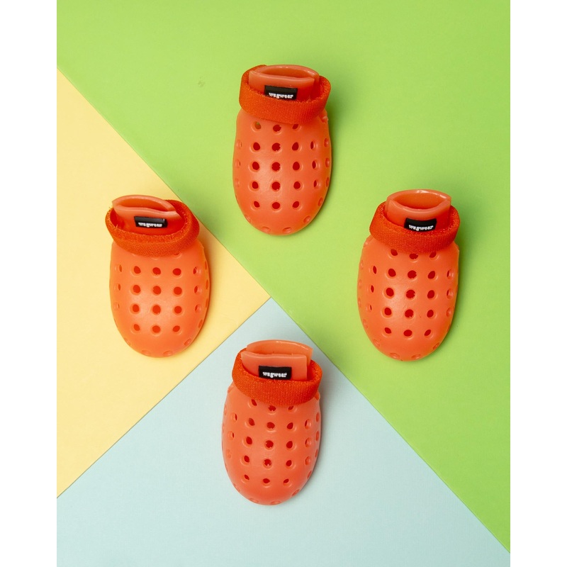 WagWellies Mojave Dog Boots in Orange (FINAL SALE)
