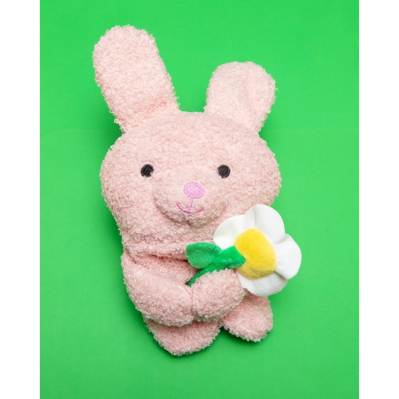 Betty Bunny Wabbit Flattie Crinkly & Squeaker Dog Toy (13)