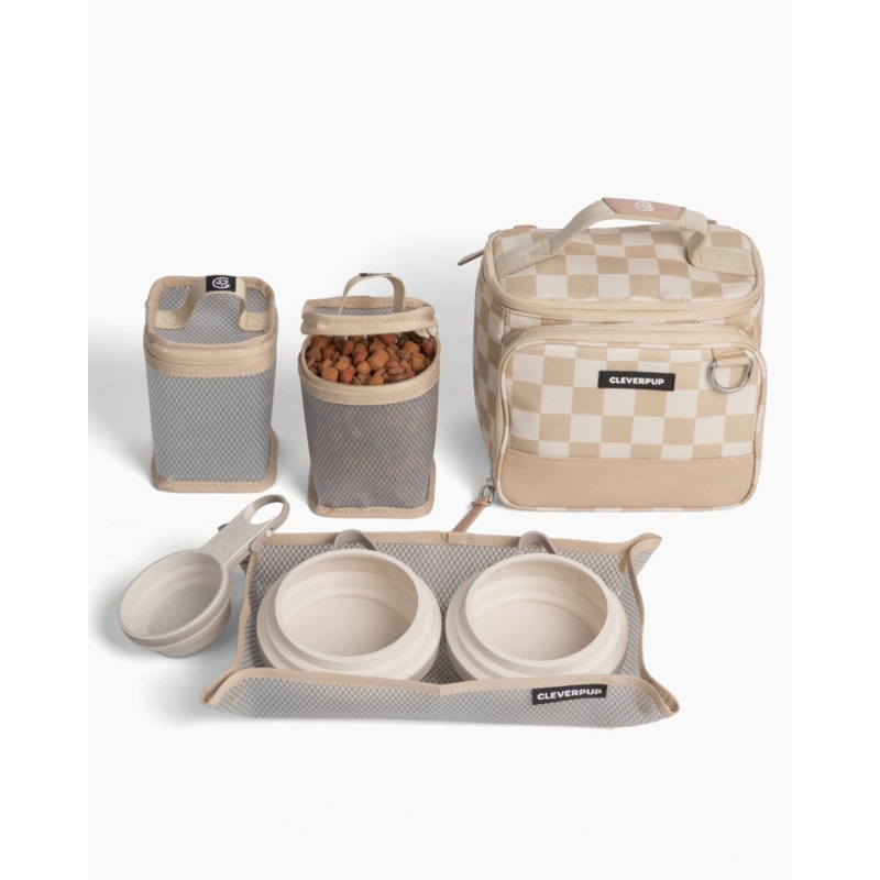 Bistro Box Dog Food Travel Kit in Check