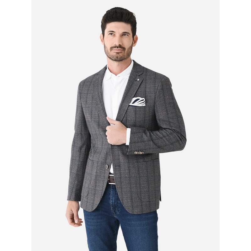 Blue Industry Men’s Check Blazer