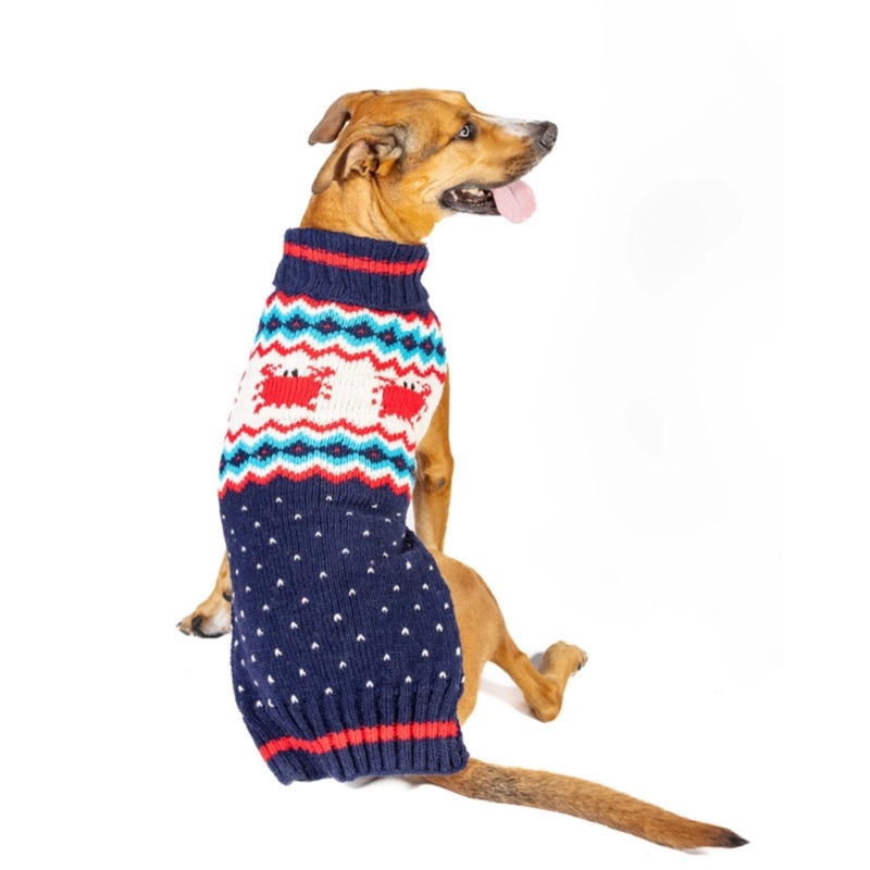 Crabby Coast Wool Dog Sweater|XX-Small|X-Small|Small|Medium|Large|X-Large|XX-Large|XXX-Large