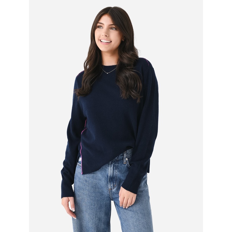 Jumper 1234 Women’s Contrast Link Crew Sweater